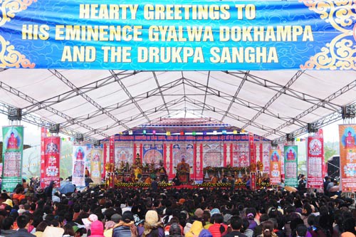 Đức Nhiếp Chính Vương Gyalwa Dokhampa viếng thăm Đại bảo tháp Tây Thiên