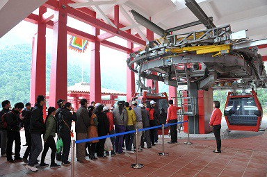 Cáp treo Tây Thiên sẽ khai trương vào 7/3/2012